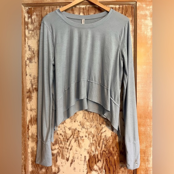 FP Movement by Free People Tempo Long Sleeve, Blue - L - Picture 2 of 5